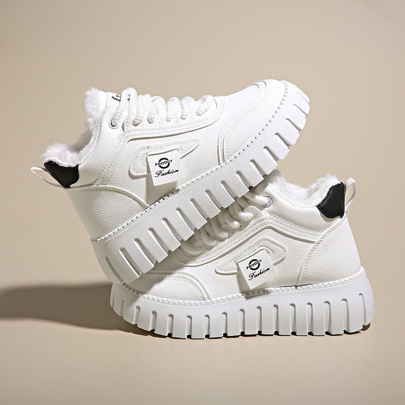 Ddmysports Korean Version Of Father S For Women Winter Plush Insulation High Top Instagram Trendy Student Casual Sports Cotton Shoes ZY Outdoor Shoes