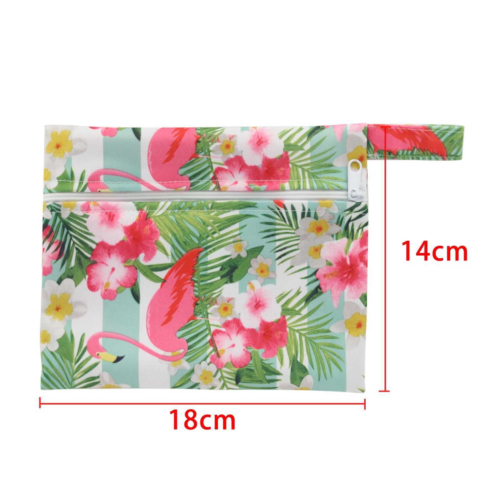 Dry and wet reusable fabric diaper bag 18 * 4cm travel hanging bag waterproof mens care pad bag mini diaper bag 6 colors W240812