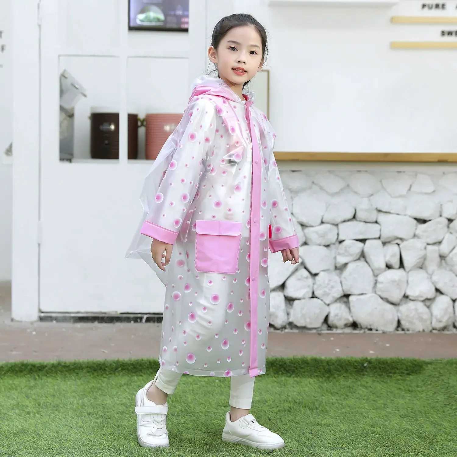 Childrens Raincoat Rainstorm Proof Full Body Childrens One-piece Poncho Waterproof Poncho for Rain Coats Man Raincoats for Men Y240810