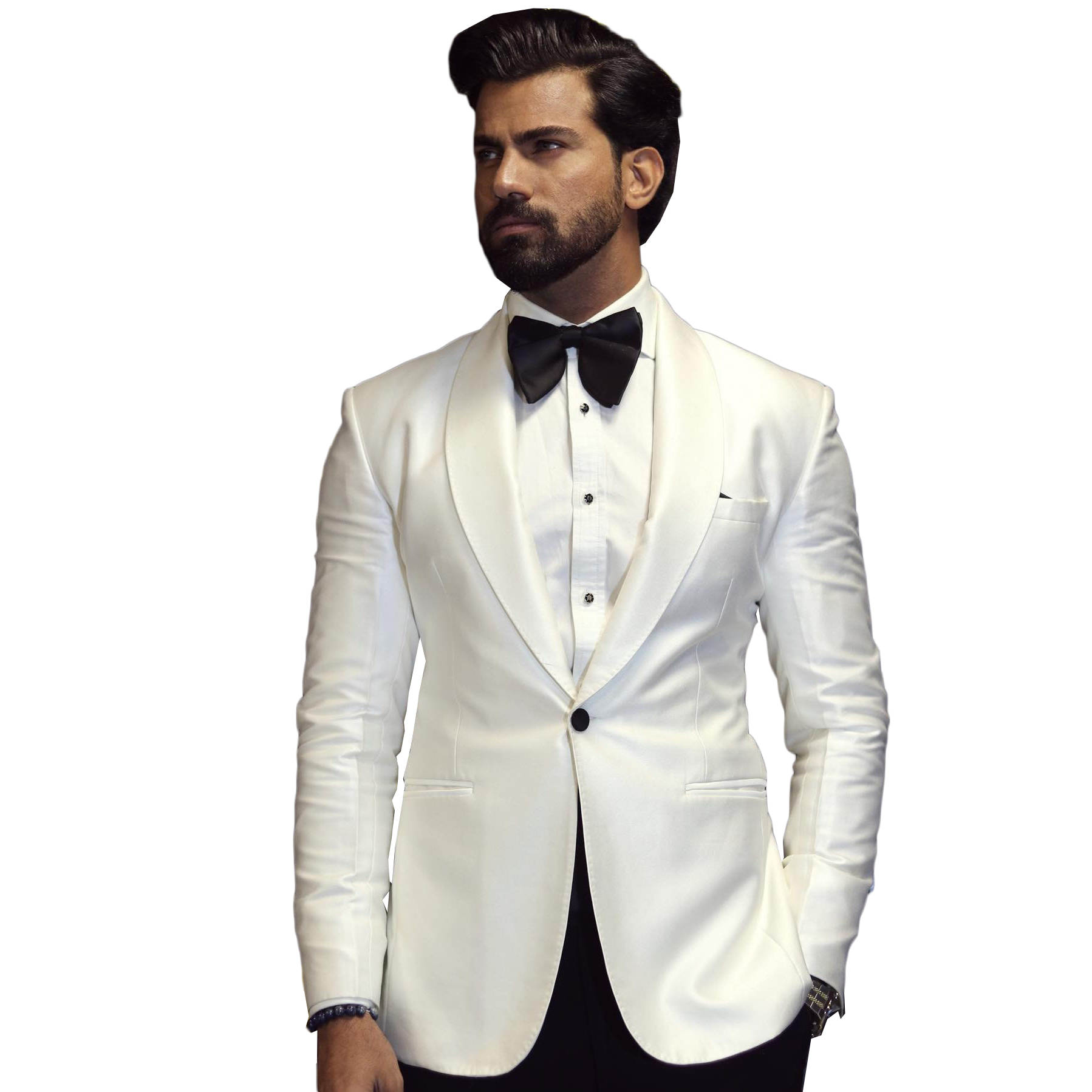 Elegant Men's Wedding Suit Shawel Lapel Tailored Blazers Groom Jacket for Men One Button Warm Custom Made Coat Only Jacket