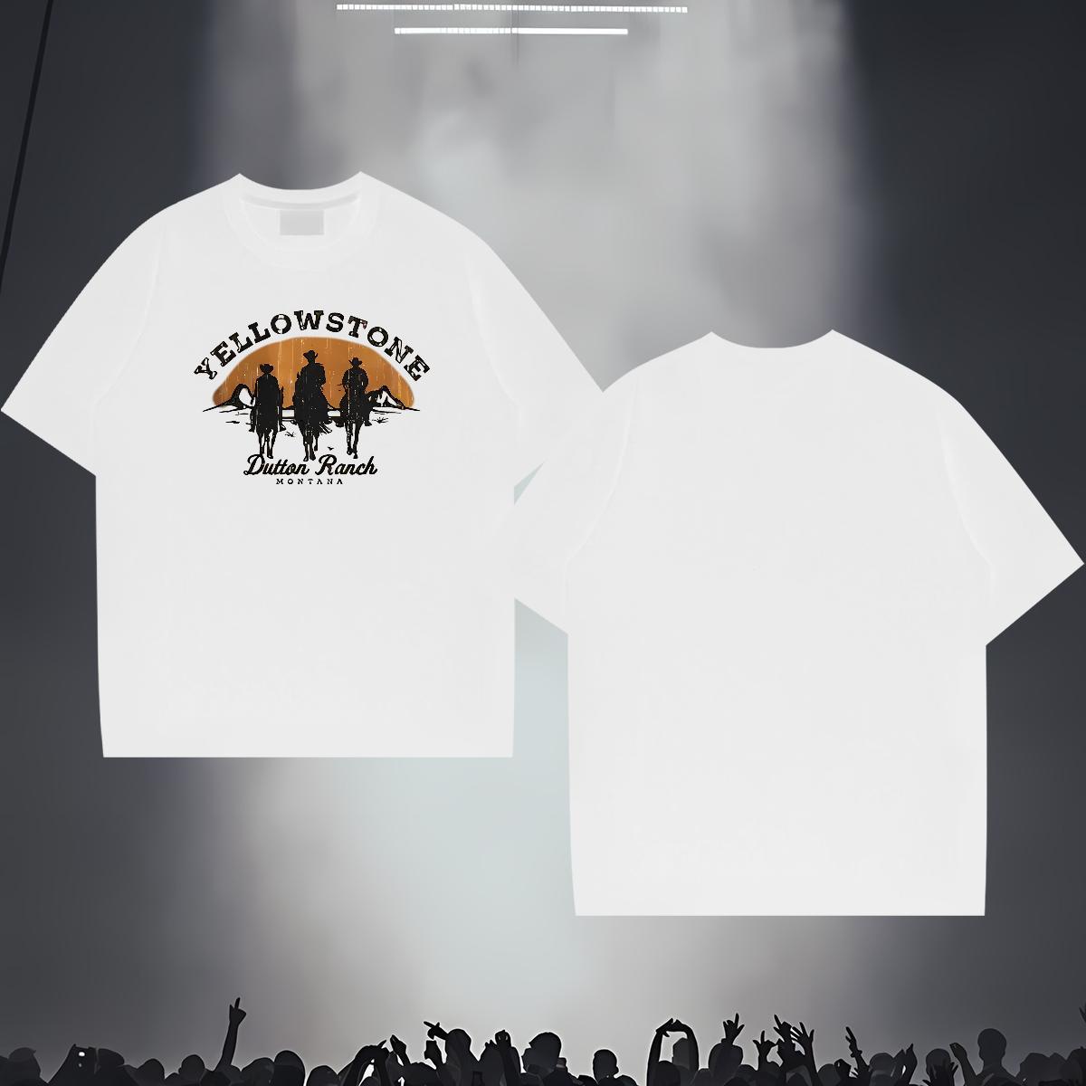 Free Shipping Men Tops Tees letter 230g Cotton Home Outdoor Breathable Soft Man T Shirts Custom Print Plus Size Customized Tops Shirt