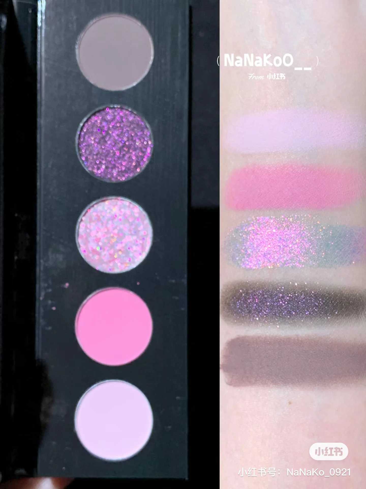 Haggard Scepter Smoky 5 color Eyeshadow Palette Black Gold Chameleon Flash Contouring Matte EyeshadowCL240812