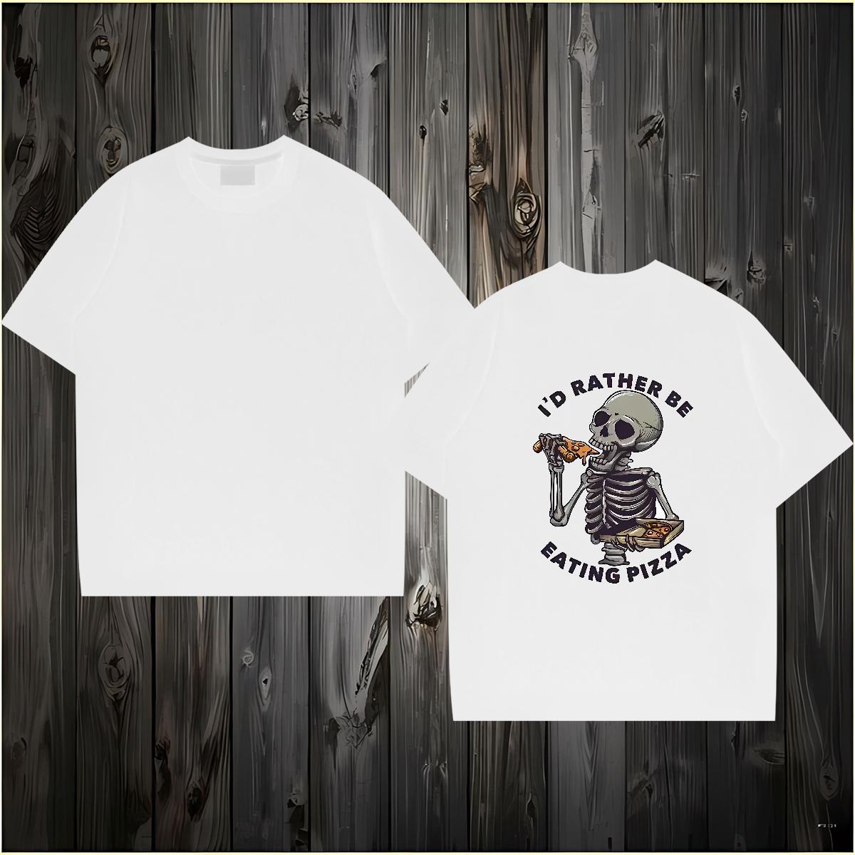 Fashion Man T Shirts halloween Tees 230g Cotton Hip Hop Brand Anime Crew Neck Tshirt for Man Woman