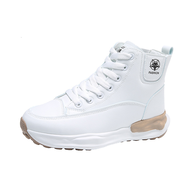 Ddmysports Winter New Thick Sole Little White Korean Versatile Casual Street Shoot Instagram Trendy Igh Top Sports Shoes Y Outdoor