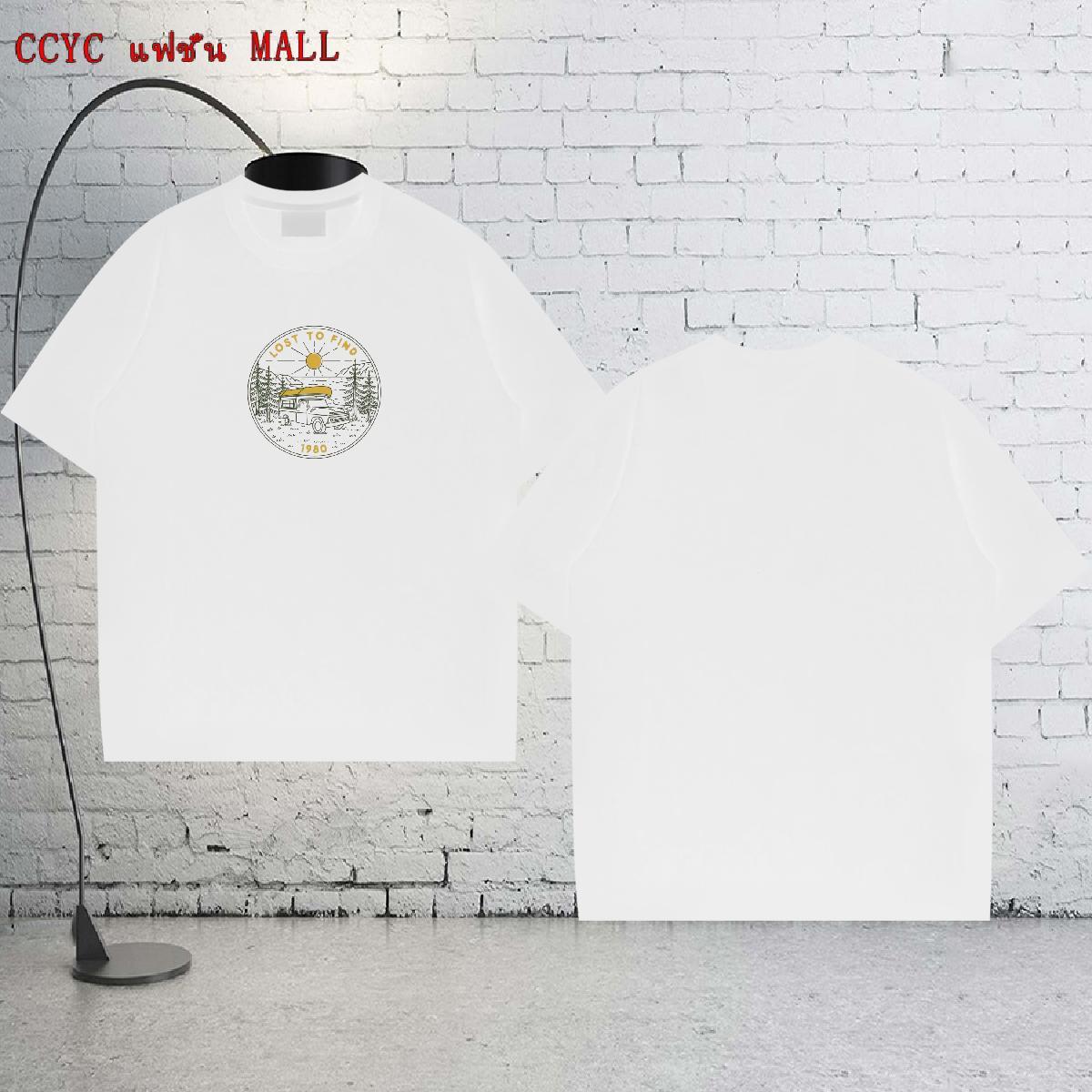 New Designer T-Shirts for Men car Tops 230g 100% Cotton Daily Wear Classic Custom Cartoon Breathable Crew Neck Couples T Shirts