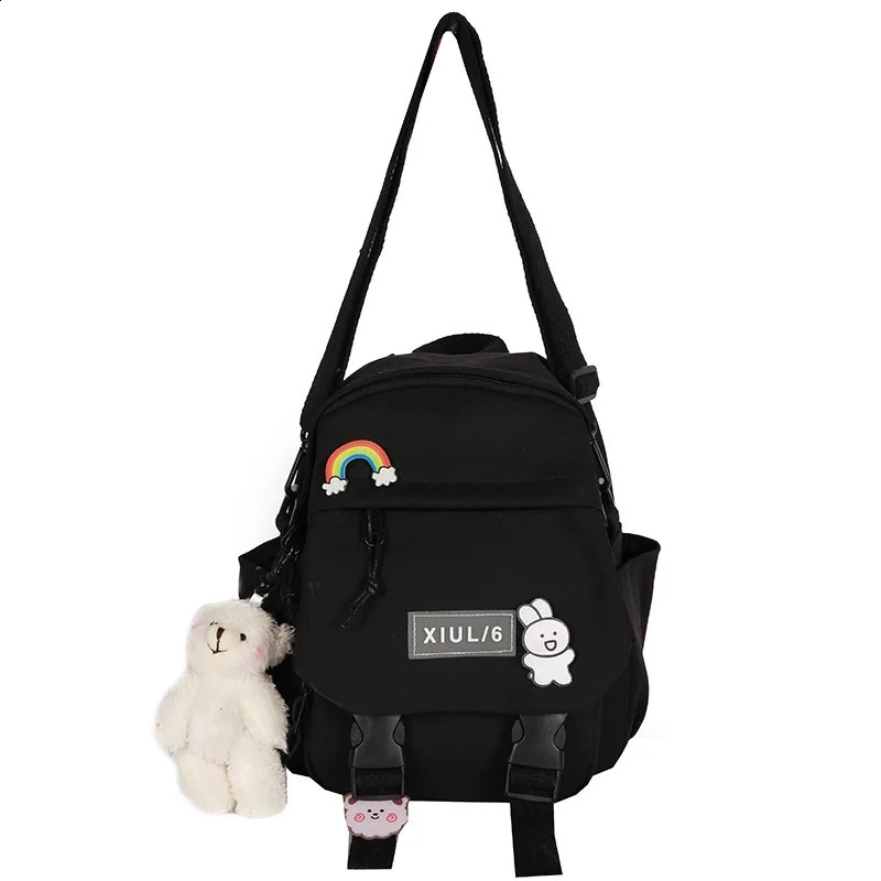 Small Womens Backpack Girls School Waterproof Nylon Fashion Japanese Casual Young Bag Female Mini Mochila 240812