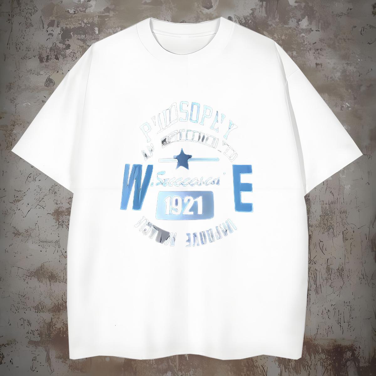 Custom 230g Pure Cotton T Shirts Men Daily Wear Men Tshirts Clothes Breathable Short Sleeve Cool Cartoon Print