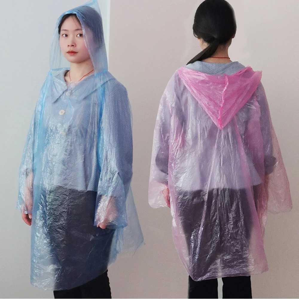 1/5PCS Card Raincoat Disposable Compression Rainstorm-proof Poncho Portable Outdoor Children Adult Rain Gear Home Accessories Y240810