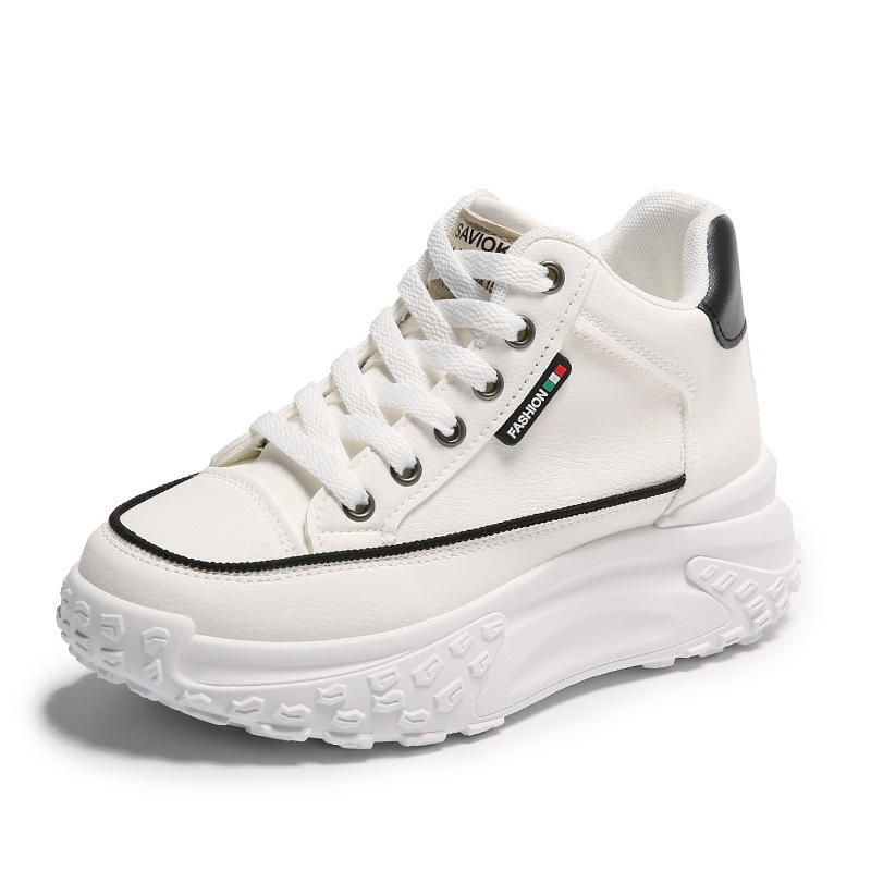 Ddmysports Spring New Instagram Korean Edition Little White For Female Students Thick Sole Increase Versatile Casual Sports Board Shoes P Outdoor