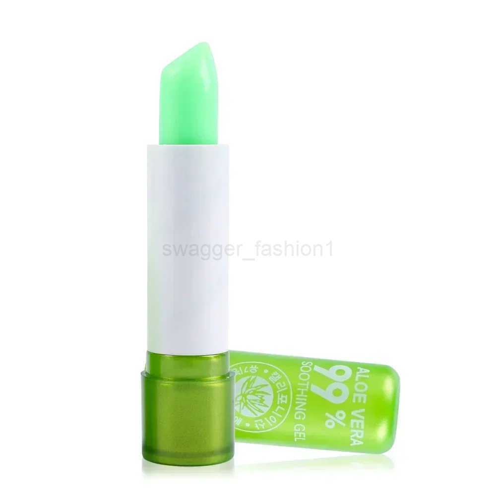 Natural Aloe Vera Moisturizing Lip Balm Color Changing Lipstick Lasting Nourishing Lipsticks Lips Care Korean Makeup CosmeticsXJ240812