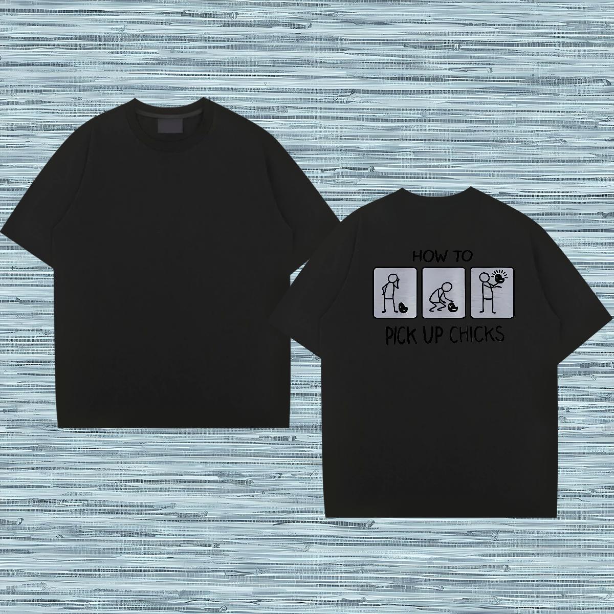 New Designer Men T Shirts letter Tshirts 230g 100% Cotton Daily Outfit Wholesale DIY Anime Breathable Short Sleeve Tshirt for Man Woman