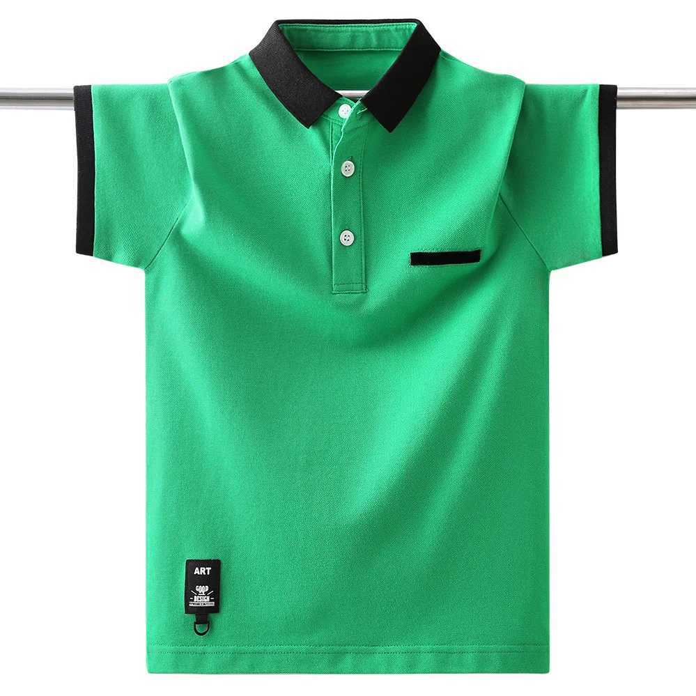 Boys School Uniform Short Sleeve Polo Shirt Summer Kids Tops Cotton For Childrens 4 6 8 10 12 14 15 Years Wear LC351XJ241225
