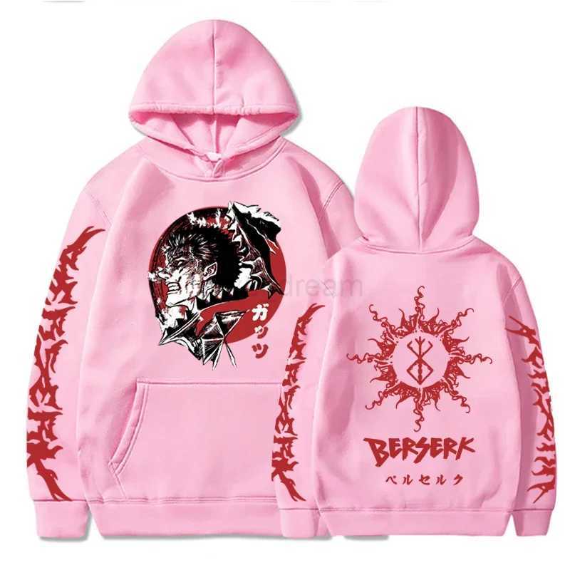 Japanese Anime Hoodie New Fashion Hoodies Manga Berserk Long Sleeve Pullovers Vintage Y2k Tops Casual Harajuku Mens SweatshirtsXJ240812