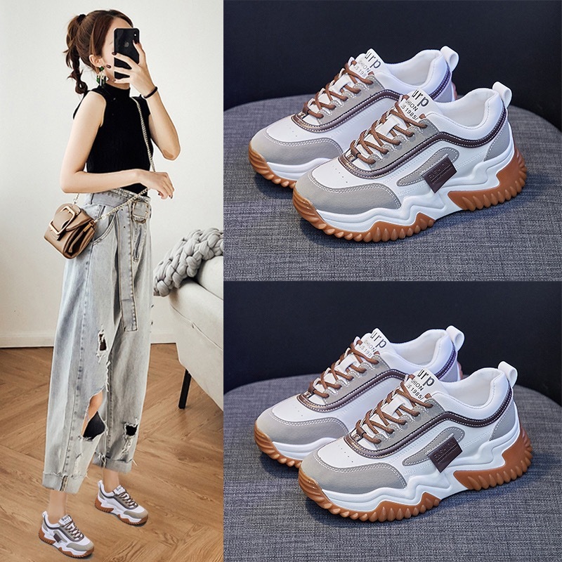 Ddmysports Forrest Gump Women S Spring And Autumn New Versatile Fashion Thick Sole Casual Sports Dad Shoes Outdoor