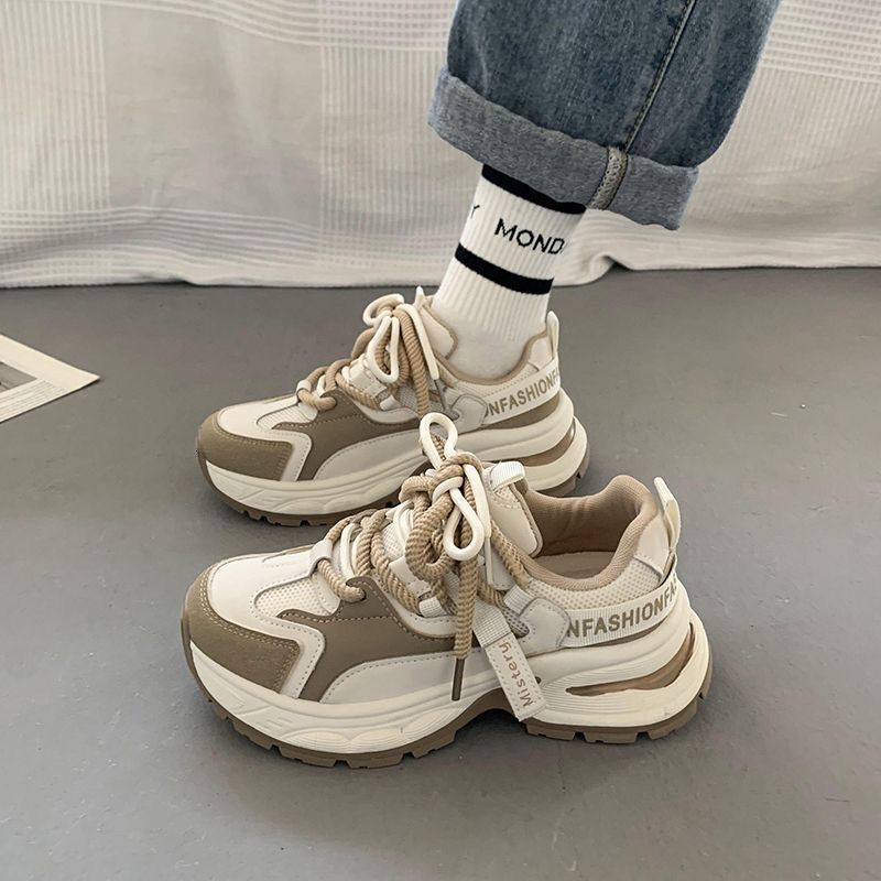 Ddmysports Running For Women New Spring And Autumn Height Increasing S Versatile Thick Sole Casual Sports Ins Trendy Dad Shoes Outdoor Shoes