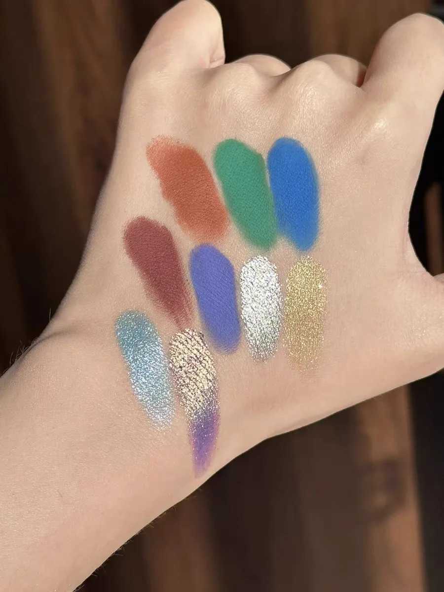 The U Cosmetic 9 Color Eyeshadow Plate Matte Pearl Chameleon Eyeshadow MakeupCL240812