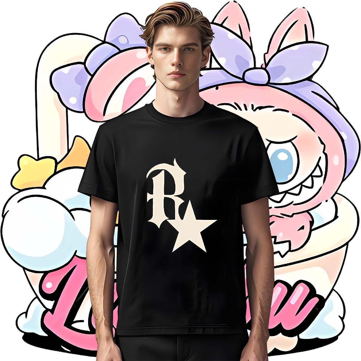 2024 Designer 230g 100% Cotton T Shirt For Man letter Hip Hop Street Mens Tshirts Wear Crew Neck Breathable Popular Oversized