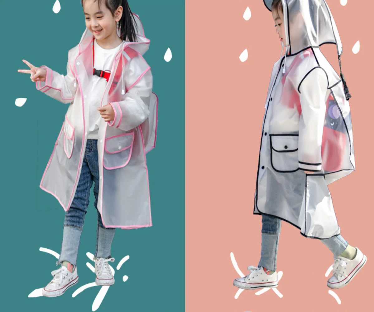 Children New One Piece Waterproof Thickened Raincoat Summer Primary School Student Carrying Schoolbag Position Raincoat Cartoon Y240810