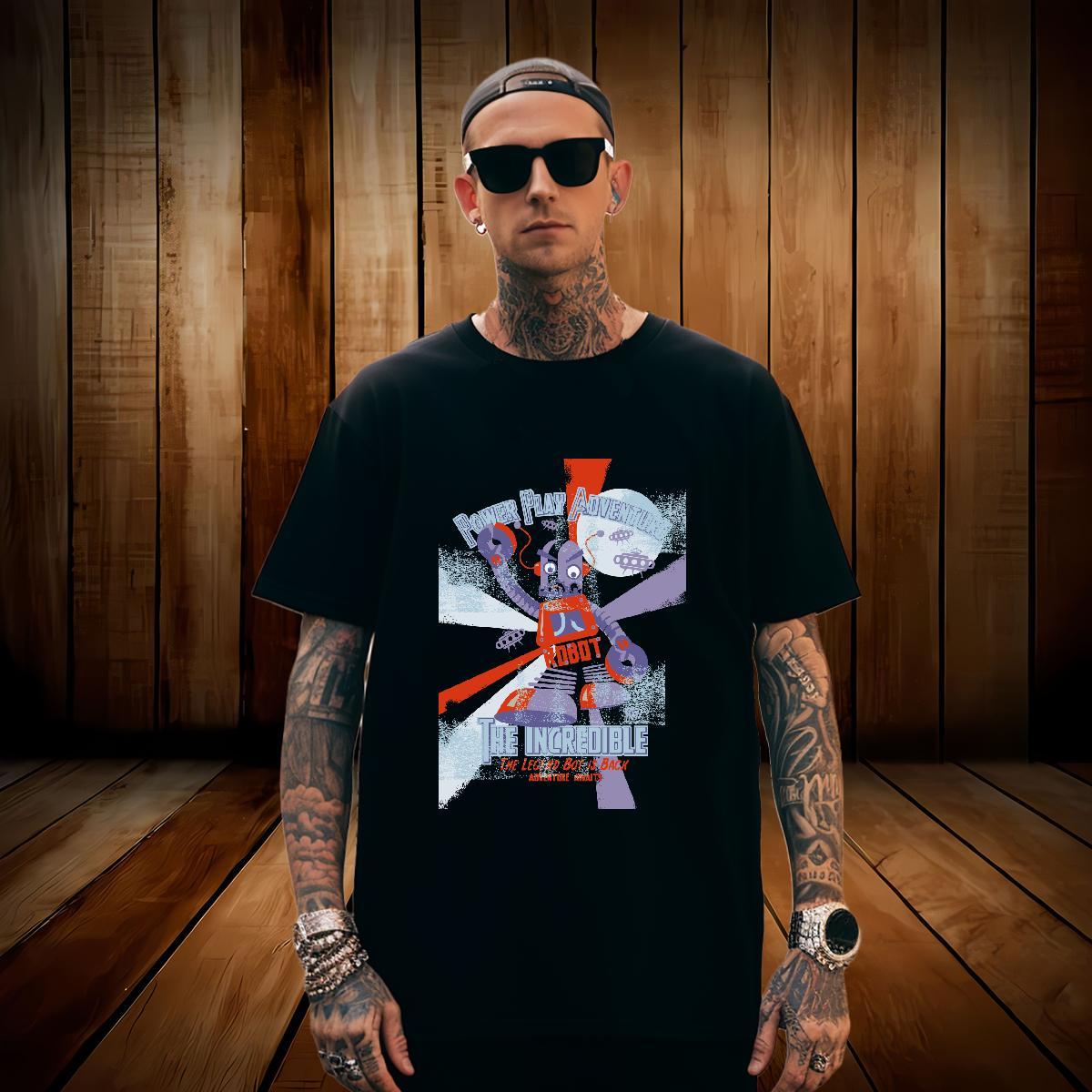2024 Summer 230g Cotton T shirt technology Casual Couples T Shirts Wear O-Neck Short Sleeve Free Shipping White Plus Size