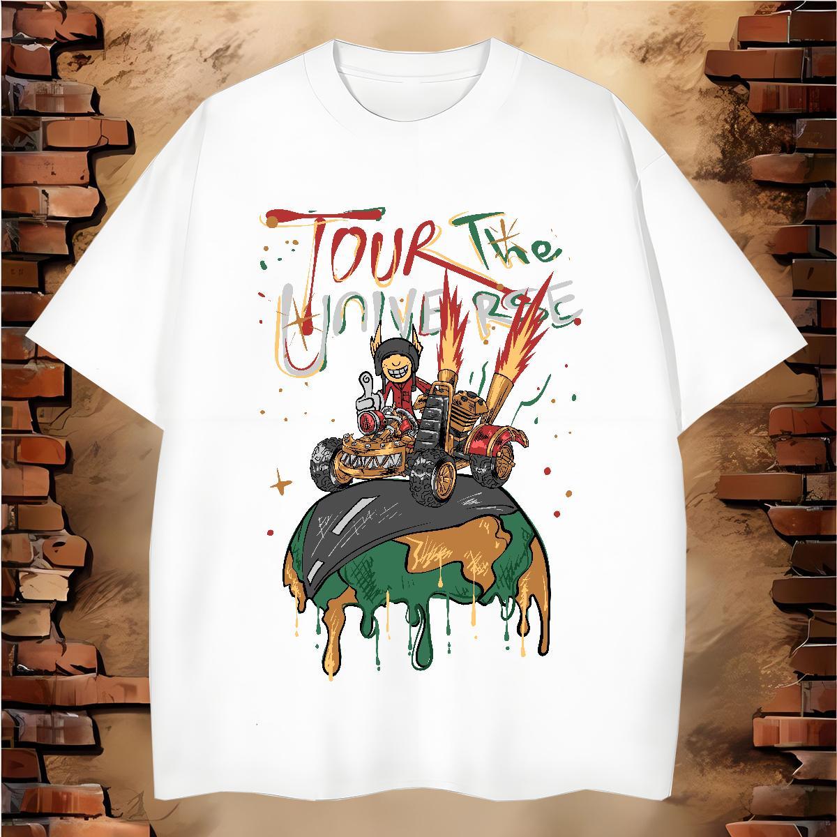 TOP Quality Men Tshirts ET 100% Cotton 230g Casual Beach Pure Cotton T-Shirts Custom Printing DIY Customized Wear