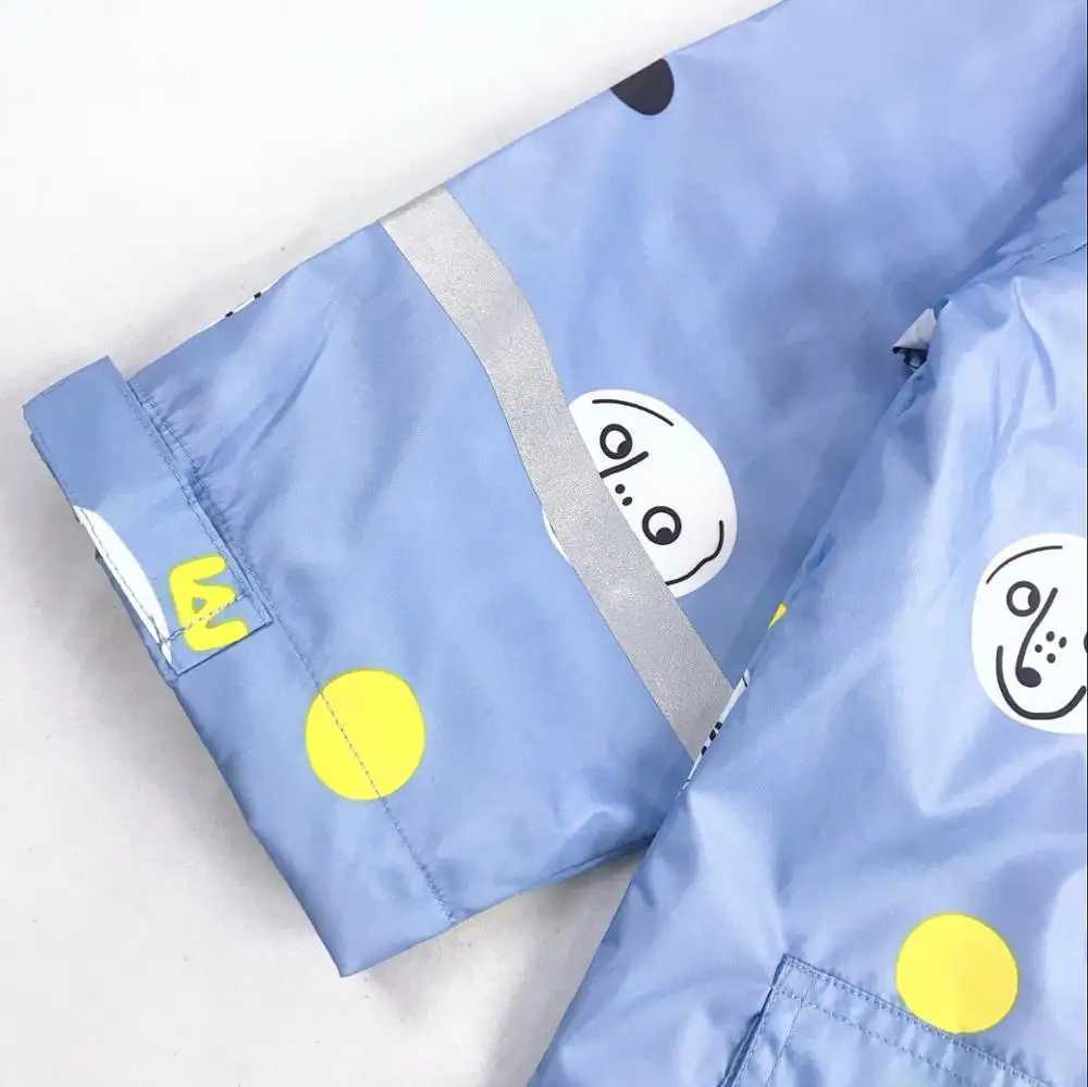Raincoat Kids Girls Jacket Coat Rainsut Double Layer Windbreaker Pineapple Outdoor Waterproof Rain Coat Raincoat Children Y240810