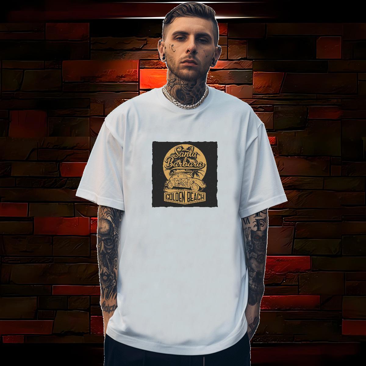 Designer Couples T Shirts car 230g 100% Cotton Casual Daily Wear O Neck Short Sleeves Man T Shirts Customized Wholesale Tops Tees