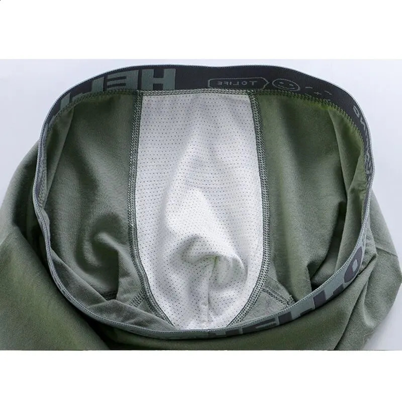 4Pcs Mens Cotton Underwear BoxerShorts Man Panties Mens Boxers Breathable U Convex Comfort Male Underpants Sexy Male Boxers 240812