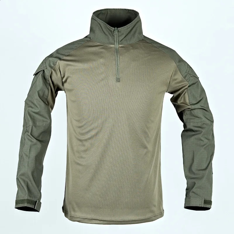 Mens Outdoor Sets Quick Drying Multiple Pockets Shirts Wear Resistant Cargo Pants Training 2 Pieces Set Male 240812