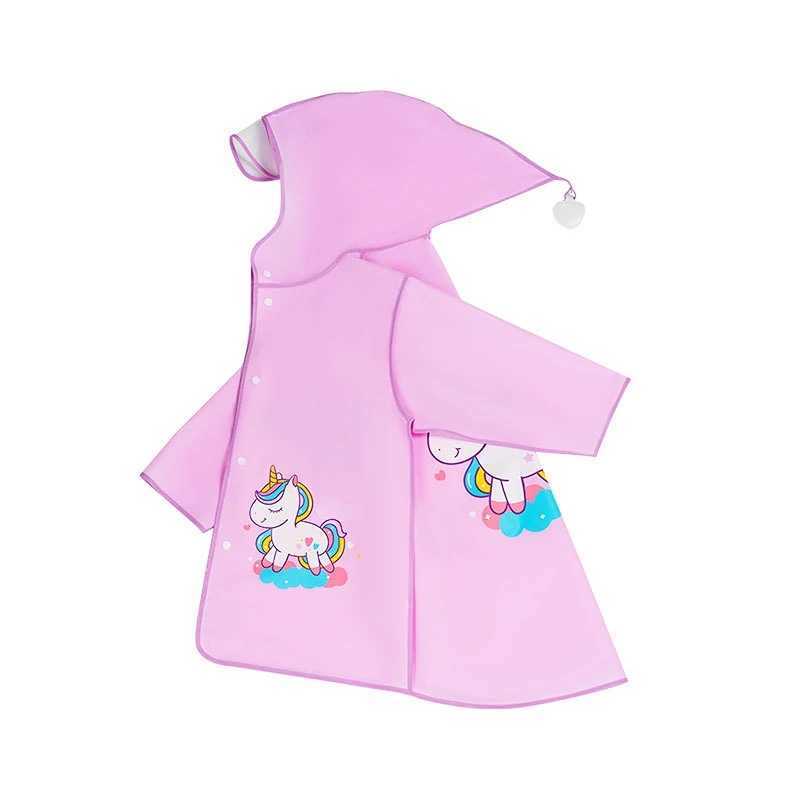 1PCS Childrens Cartoon Raincoat Korean Childrens Rain Gear Cute Baby Poncho Household Goods Playground Songkran Festival Y240810