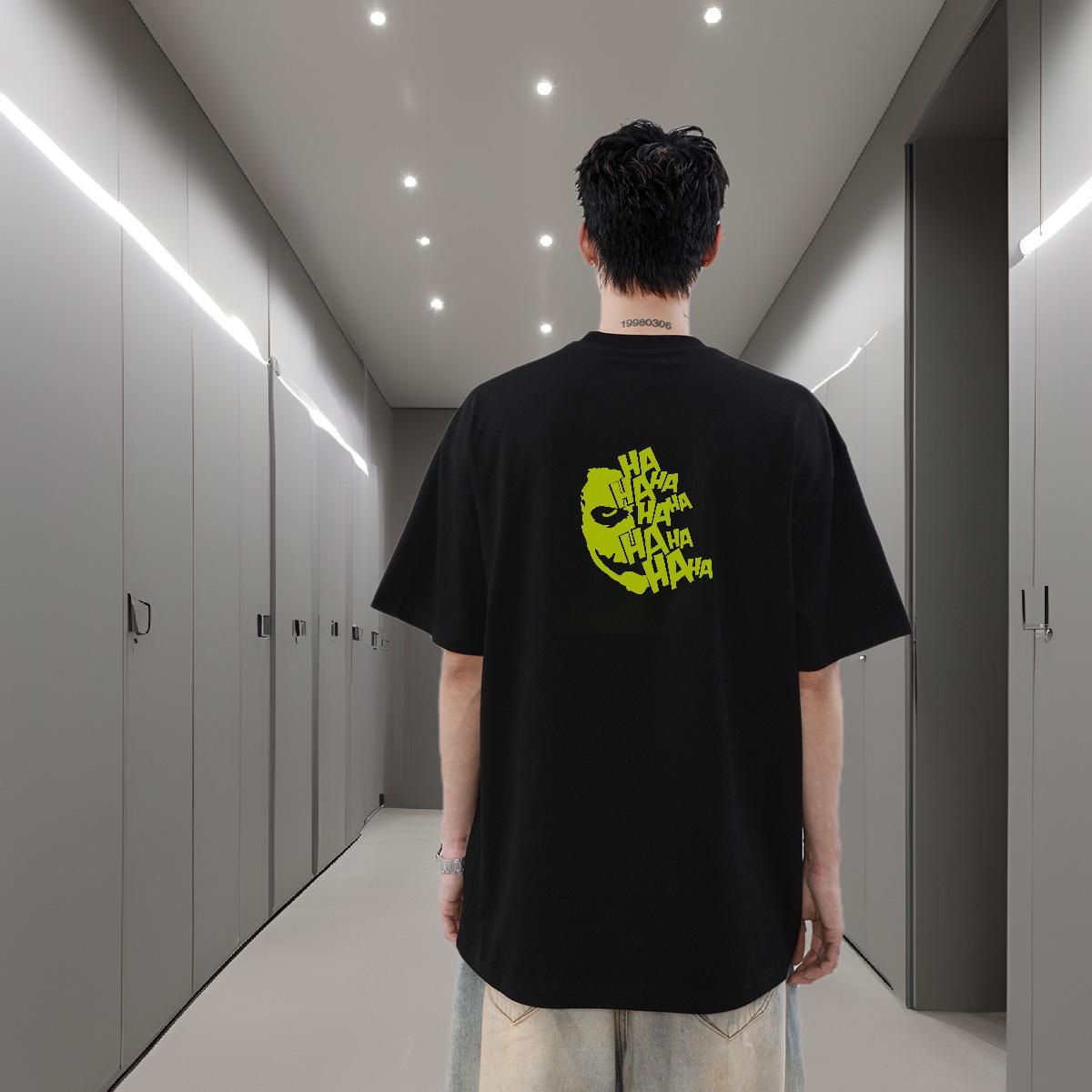 2024 Summer Men T Shirts skull Clothings 230g Cotton Daily Outfit Comfortable Oversized 3XL 4XL Breathable Crew Neck Mens Tshirts