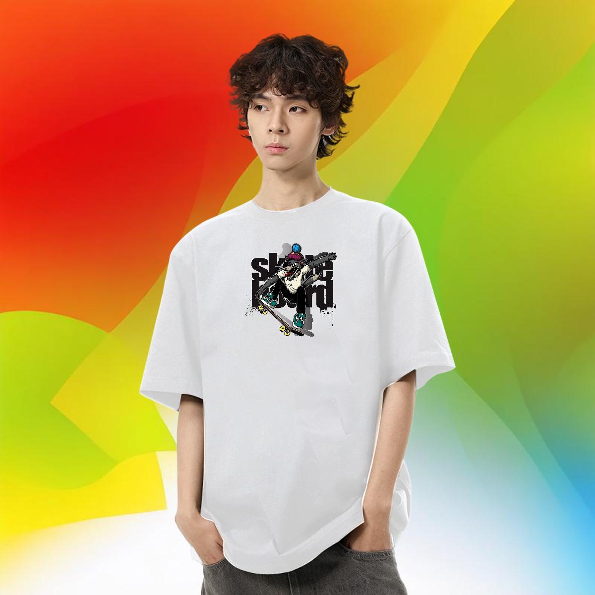 Wholesale T Shirt For Man letter Tees 230g Cotton Casual Popular Asian Size Breathable Soft Men Tshirts