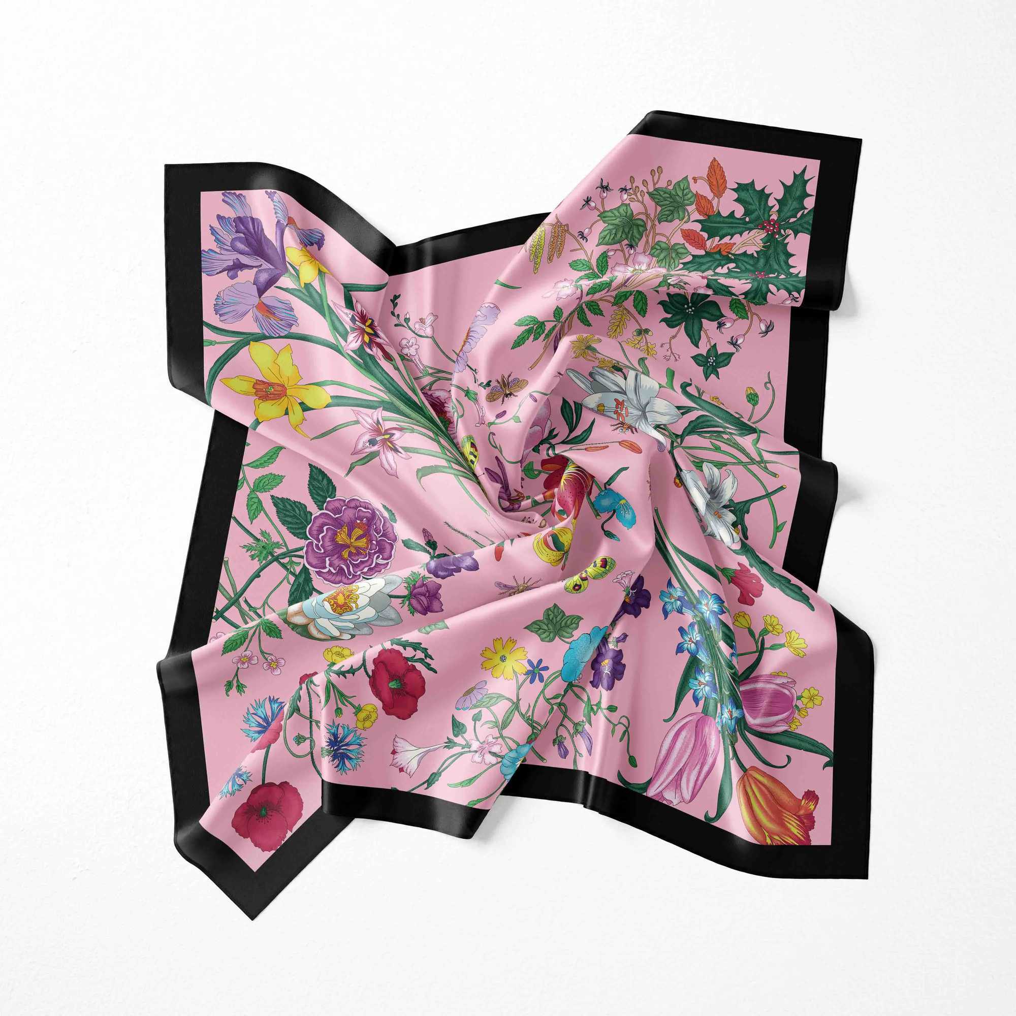 2023 Fashion Designer Printed Scarf Winter Warm Head Shawl Female Designer Wool Scarf Square Headband W240810