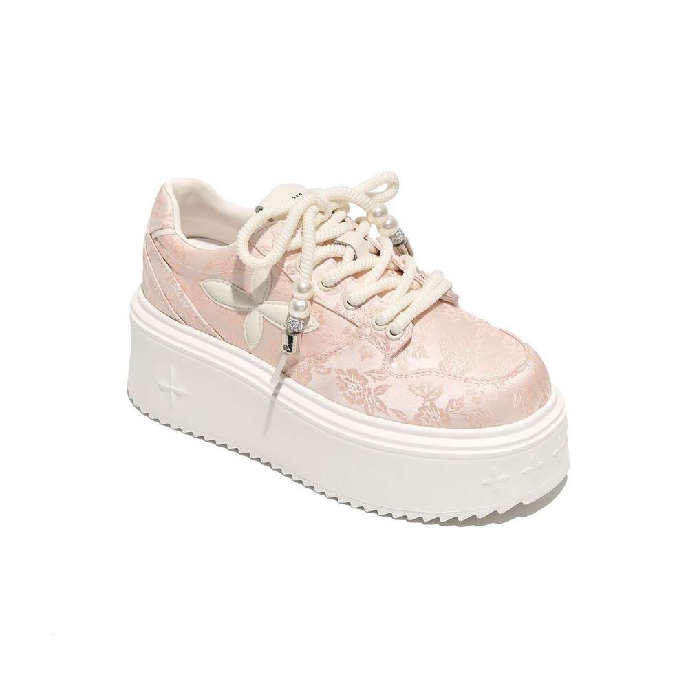 Ddmysports China Chic Chinese Versatile Board Women S Spring Summer New Genuine Leather Embroidery Thick Soled Sports Casual Small White Shoes Outdoor