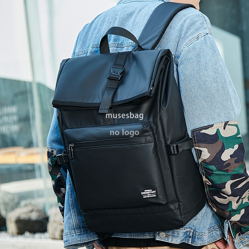 Schoolbag male college backpack Junior high school large capacity travel bag leisure sports fashion computer backpack male