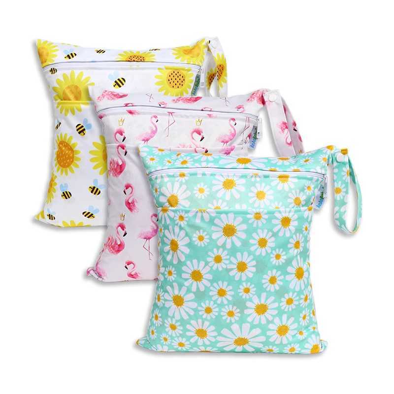 36 * 30cm washable wet urine bag waterproof swimming carrying bag double zipper travel wet bag W240812
