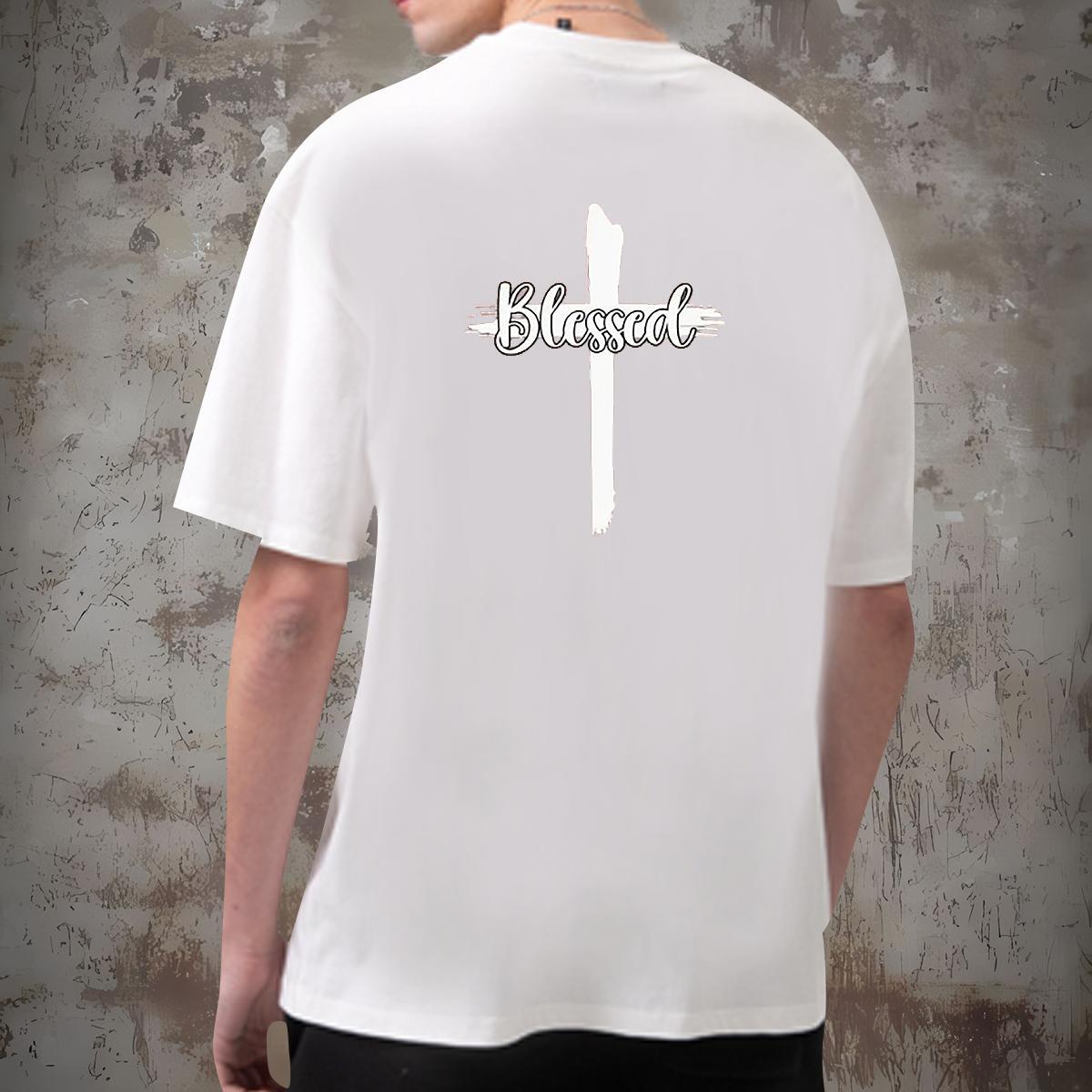 2024 T-Shirts for Men letter Wear 230g Cotton Street wear Hip Hop High Quality Asian Size Breathable Short Sleeve Men Tees