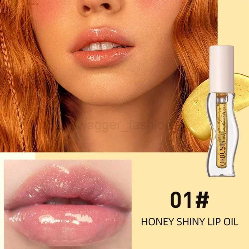 Honey Shiny Lip Oil Moisturizing Anti-dry Lip Balm Easy To Carry Anti-cracking Water Gloss Hydrating Lipstick Lip Care CosmeticsXJ240812