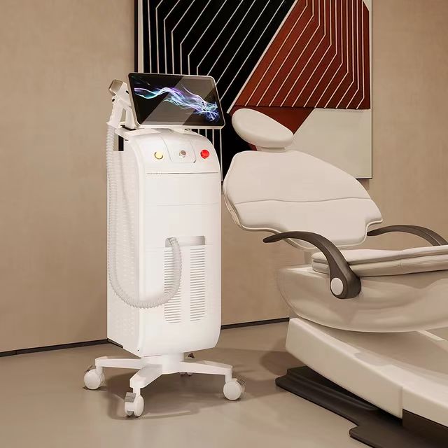 Ice Titanium Professional 808nm Diodo Laser Remover three wavelength 2 handles diode laser hair remove Ice Diodo Laser Machine Hair Remover Appliances