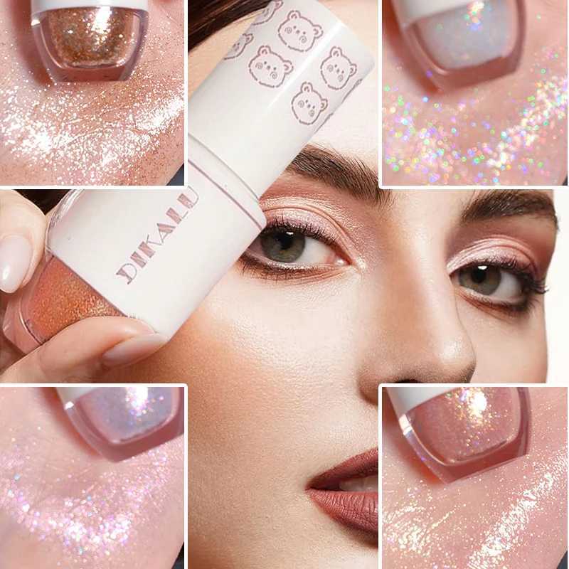 Highlight Liquid Eyeshadows Professional Cute Bear Shimmer Glitter Eye Shadow New Beauty Cheap Very Nude Eyeshadow Women MakeupCL240812