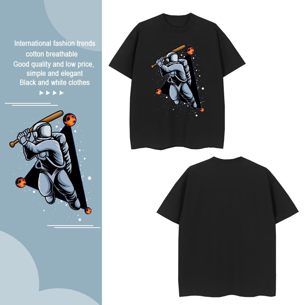 Casual New Man T Shirts 100% Cotton 230g Men Tshirts Street Casual Breathable Short Sleeve Custom Cartoon Designer Tops Tees