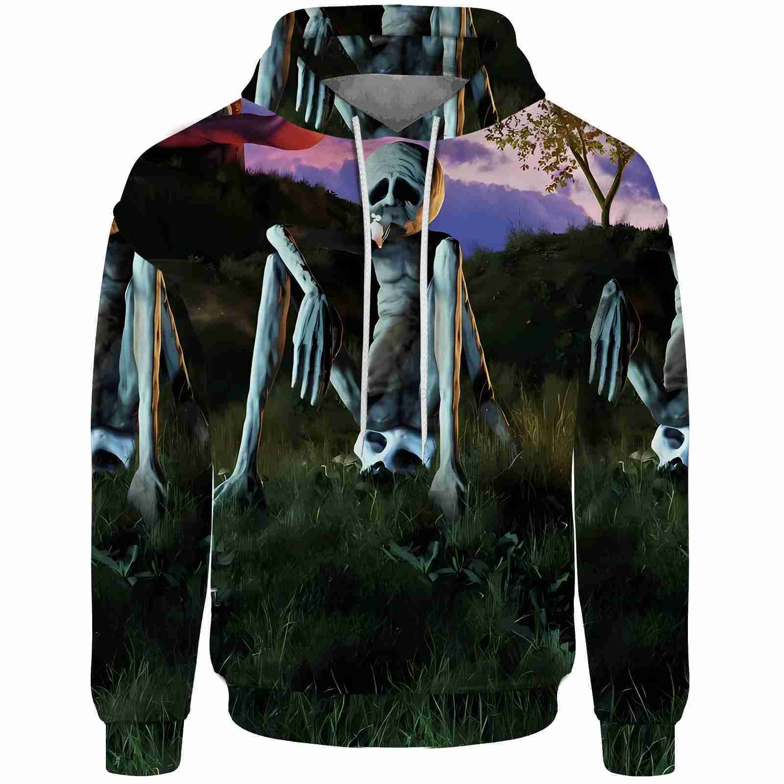 Dark Style Mens Hoodies 2024 Oversized Hoodie Young Nagrand Street Fashion Demon Cross Free Shipping Trendy and ComfortableXJ240812