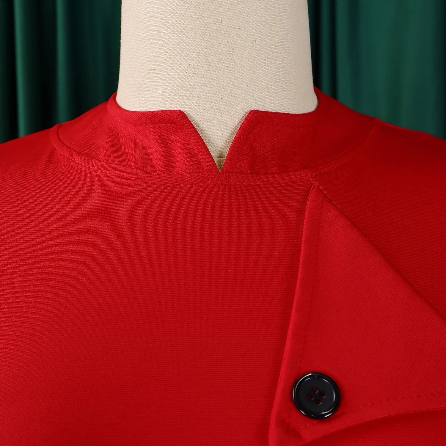 Elegant Bodycon Dresses for Office Ladies O Neck Short Sleeve Buttons Sheath Package Hips Mid Calf Professional Work Dress Midi 240812