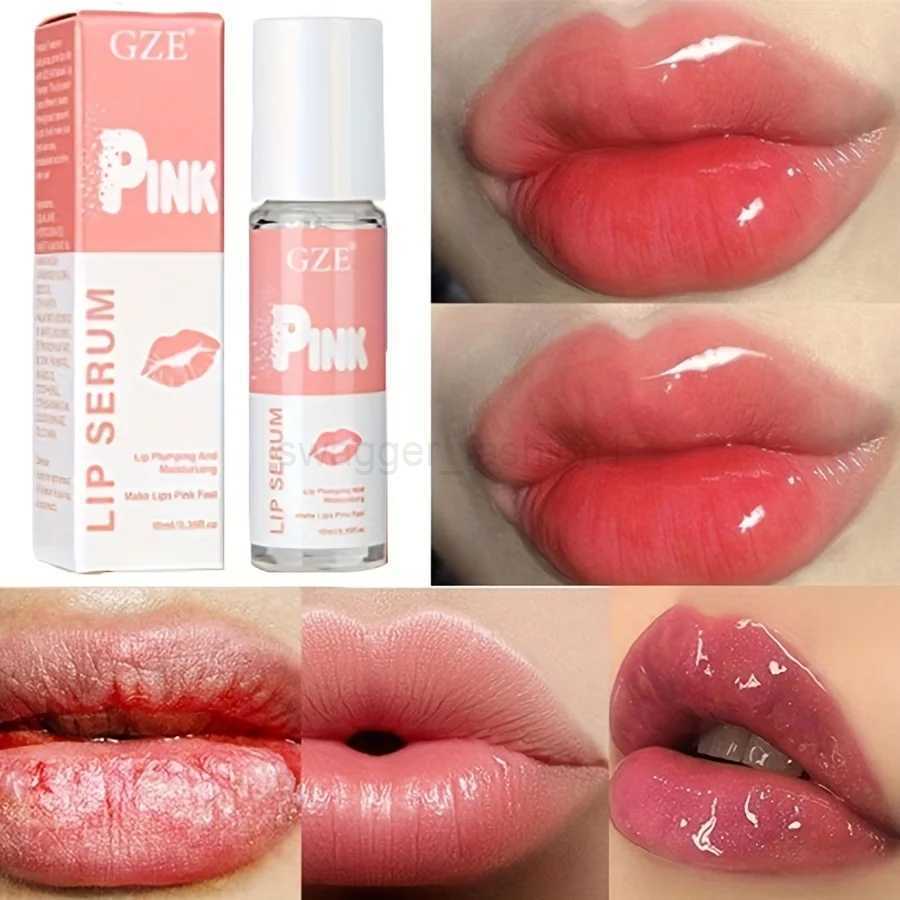 GZE Pink Lip Serum Color Change Lip Gloss Moisturizing Nourishing Liquid Lipstick Magic Lip Serum Change ColorXJ240812