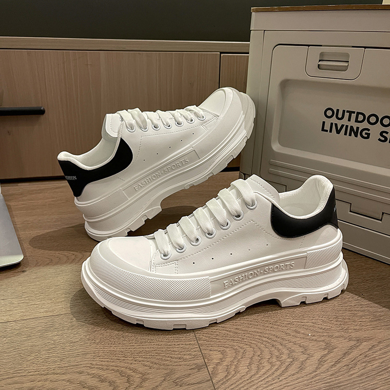 Ddmysports Little White Spring New Thick Sole Board Couple Low Top Fashion Sports Casual Men S And Women Single Shoes Outdoor