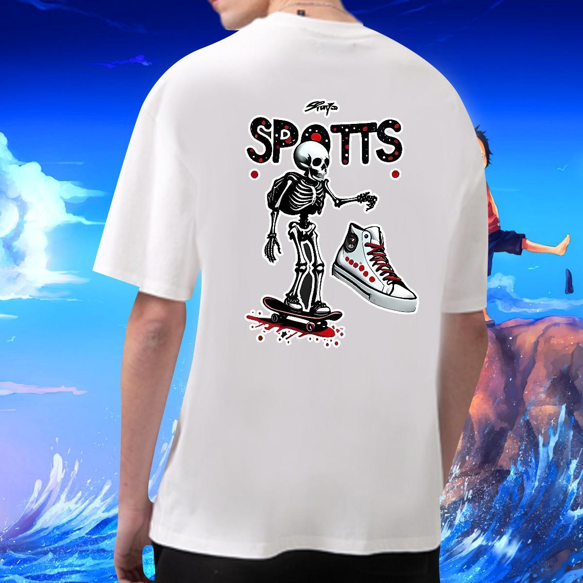 2024 Summer Mens T Shirts skateboarding Wear 230g 100% Cotton Spring Summer High Quality Custom Big Size O Neck Short Sleeves Men Clothes T-Shirt
