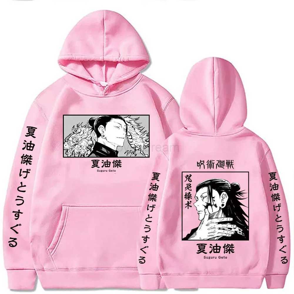 Hot Anime Jujutsu Kaisen Suguru Geto Hoodies Anime Harajuku Streetwear Pullover Tops winter Oversized SweatshirtsXJ240812