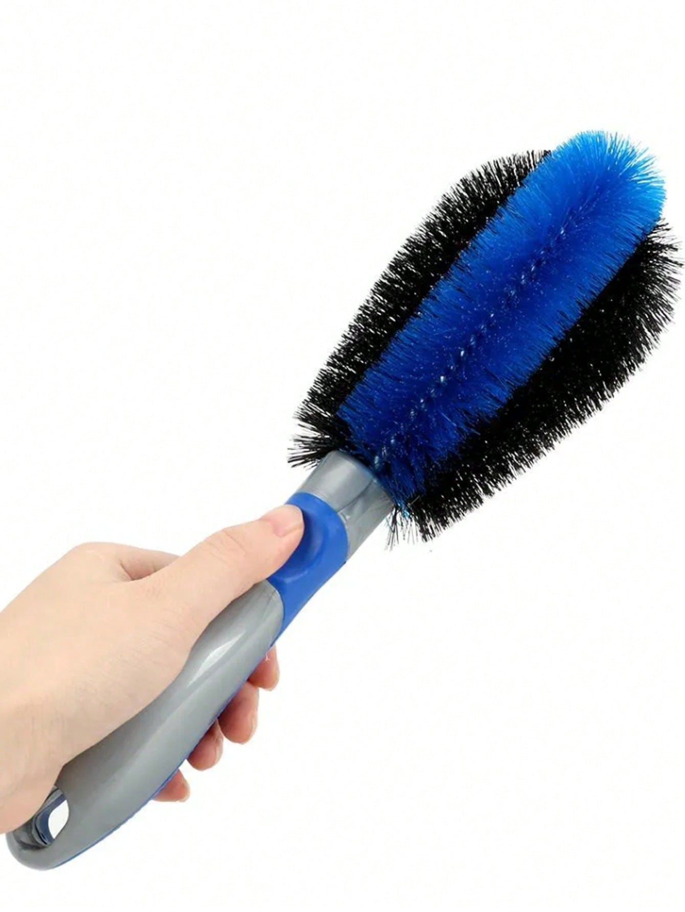 1pc car wheel brush blue handle tire brush special for cleaning wheel rims car washing tool cleaning brush