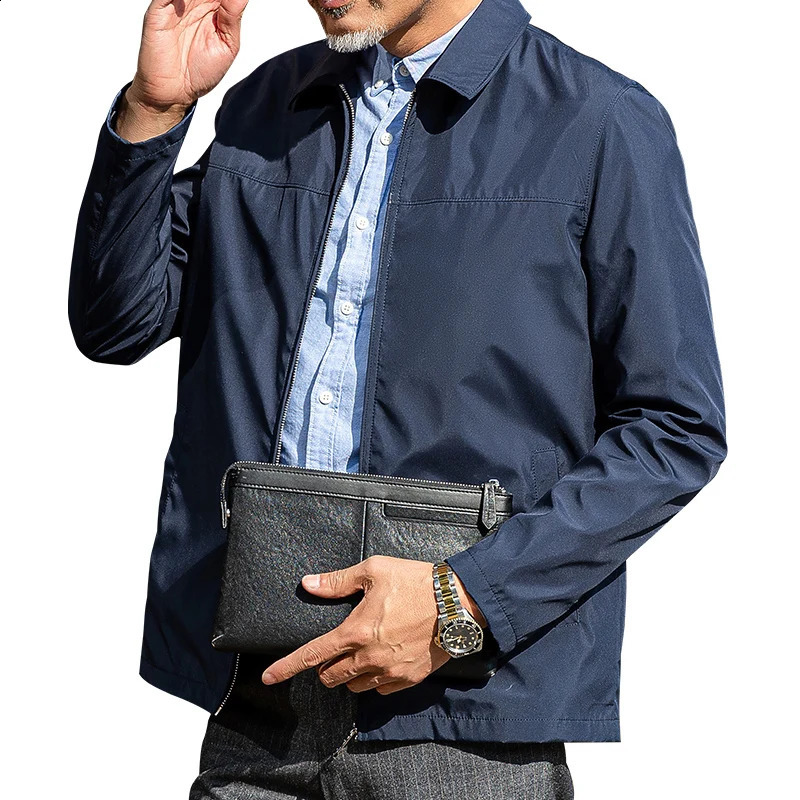 Male 2024 Mens Middle-aged Elderly Jackets Plus Size Spring Blazer Solid Autumn Business Casual Jacket Dad Suit Plus size 240812