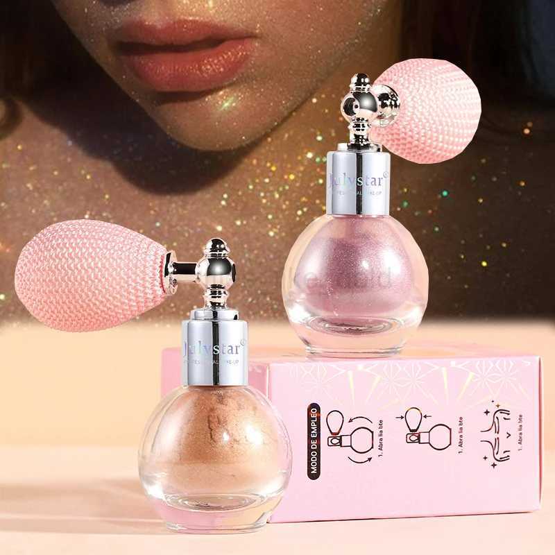 Micro Light Highlander Powder Spray Bright Flash High Gloss Durable Anti Sweat Stage Makeup Facial Body Highlight Contour W240812