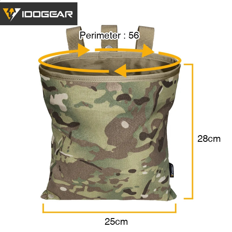 IDOGEAR MOLLE Magazine Self dumping Bag Tactics Mag Drop Recycling Storage 3550 240810